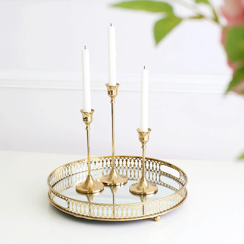 Classic Gold Antique Candle Holder