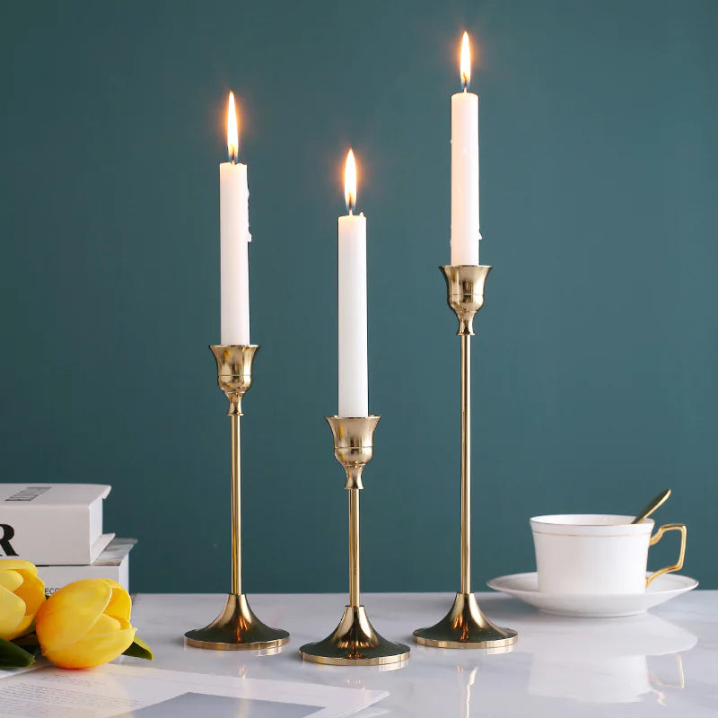 Classic Gold Antique Candle Holder