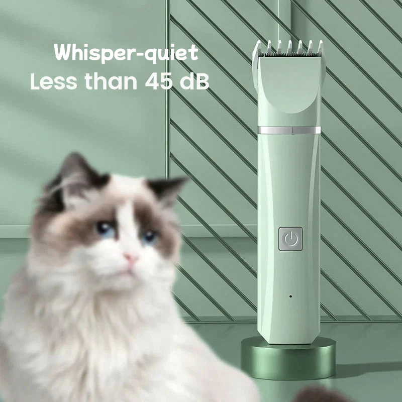 4 in 1 Electric Pet Grooming Kit - Hair Trimmer, Clippers, Nail Grinder for Cats & Dogs